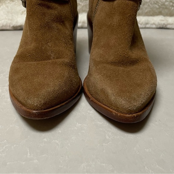 All Saints Tan Suede Jason Boots - Picture 8 of 12